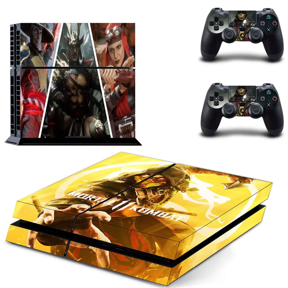 Vinilo PS4 наклейка s Play station 4 кожа Mortal kombat XI наклейка для Playstation 4 PS 4 консоли и контроллера Skins Pegatinas