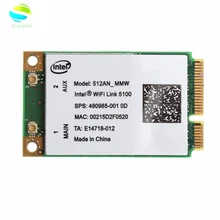 Wifi адаптер для intel 5100AN 512AN 5100ANHMW 512ANMMW 300 Мбит/с мини Pci-e беспроводная Wifi карта