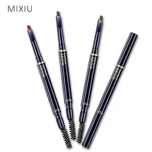 MIXIU Professional Eyes Makeup Double Head Eyebrow Pen Cream & Eyebrow Brush 4 Color Optional Double Head Eyebrow Cosmetic Tools
