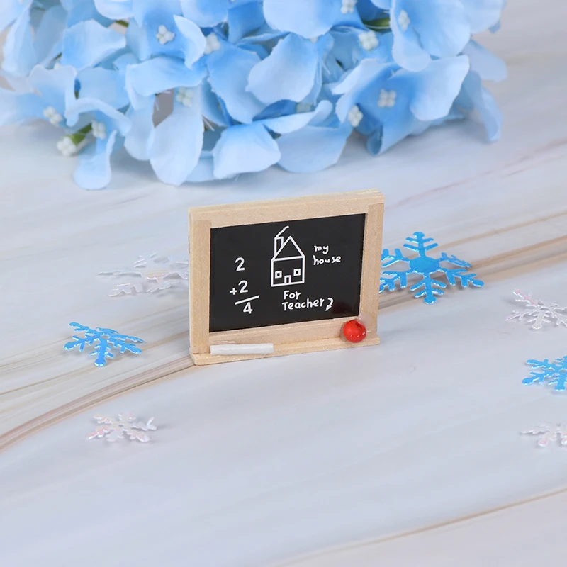 New 1pc 1:12 Accessories DIY Children's Room Accessories Small Blackboard Mini Chalkboard Model Dollhouse Miniatures