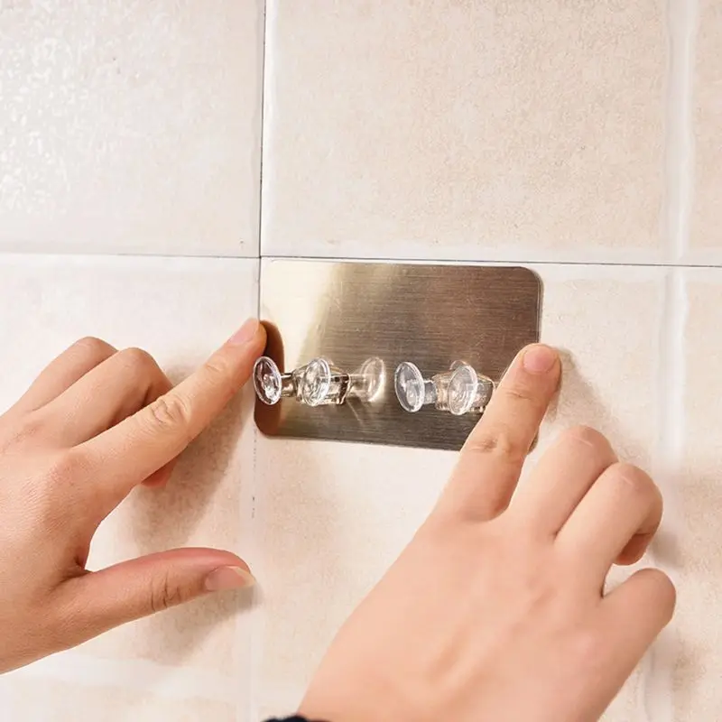 

2 Positions 4 Hooks Plug Socket Holder Wall Sticky Key Hook Home Office Electrical Wire Organizer Storage Rack Adhesive