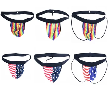 sexy men's thong male underwear fashion gay underpants Sexy Stars and Stripes Flag Rainbow Striped prints Stripes gay shorts
sexy men's thong male underwear fashion gay underpants Sexy Stars and Stripes Flag Rainbow Striped prints Stripes gay shorts