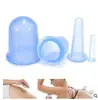 4Pcs Silicone Vacuum Cupping Set Health Cups Opener Moisture Absorber Pull Family Back Massager Anti Cellulite Chinese Therapy 1