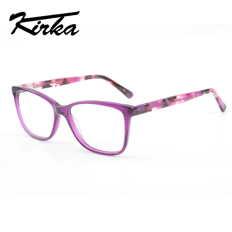 

Kirka Purple Women Spectacles Frames Oversized Eyeglass Frames Clear Lens Glasses Optical Prescription Glasses Frame For Women