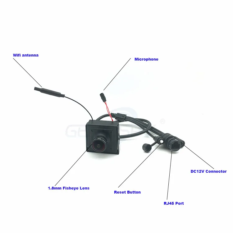 720P 960P 1080P рыбий глаз мини wifi IP камера для внутреннего беспроводного наблюдения Домашняя безопасность поддержка аудио Onvif TF слот для карт