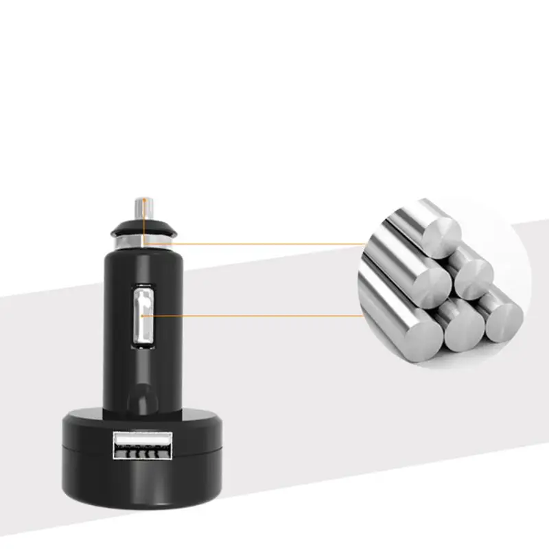 Многофункциональный USB Автомобильное зарядное устройство 12 В/24 В Цифровой вольтметр-термометр автоматический вольтметр датчик 2.1A быстрое зарядное устройство для телефона планшета