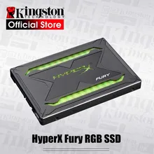 Kingston RGB Внутренний твердотельный накопитель HyperX FURY 2,5 дюйма SATA III 240 ГБ 480 ГБ 960 ГБ HDD жесткий диск Красочный световой эффект