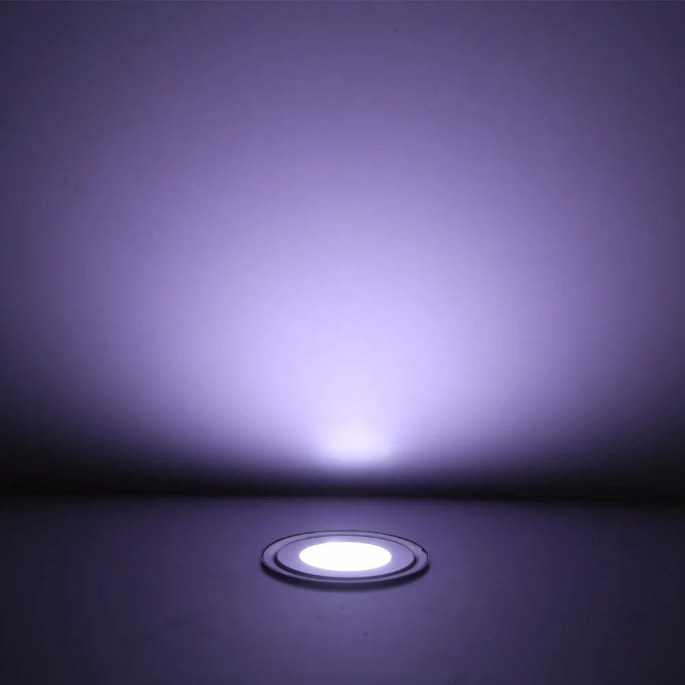 Conduziu a Lâmpada Rebaixado para Caixa de Jardim com Inserção Conjunto de 10 Inoxidável Chão Dc12v Luz Piso ww cw r g b y Aço Ip67 0.5 w 9 Luzes e Iluminação