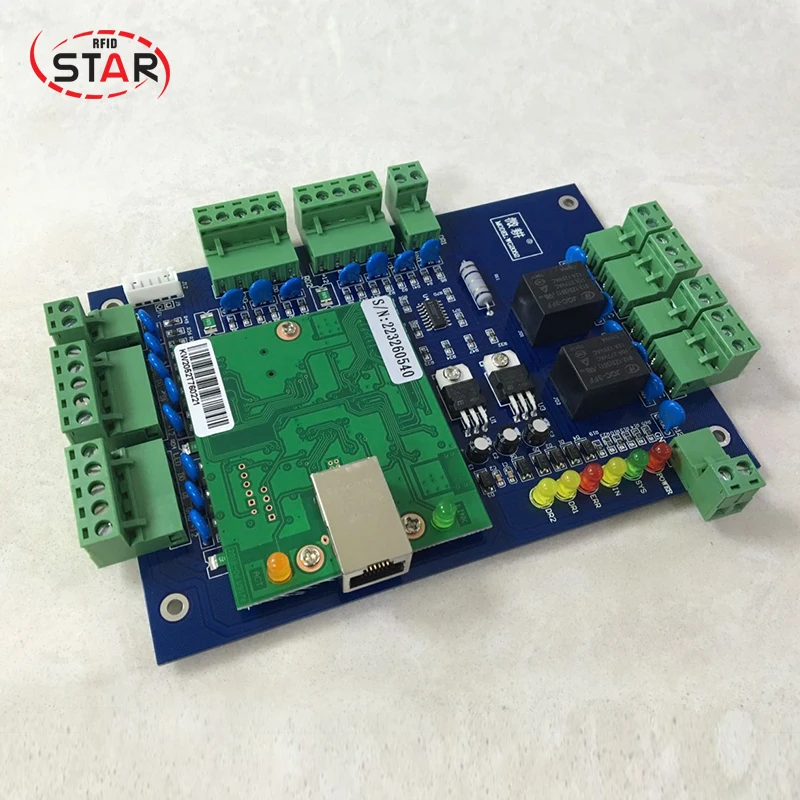 Бесплатная доставка дверная система контроля доступа RFID TCP/IP двухдверная плата