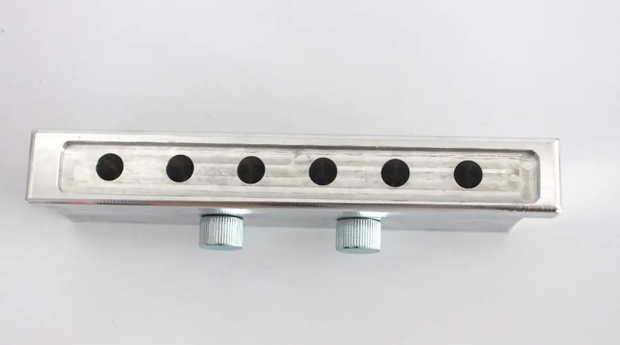 

6 cavities aluminum lipstick mold ,DLY water drop four cavity aluminum lipstick mould 12.1mm