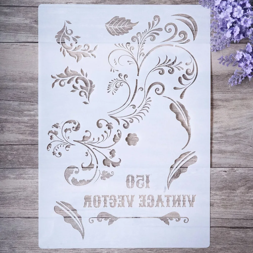 Craft Layering Flower Stencils Wall Painting Scrapbooking Embossing Paper_sh 