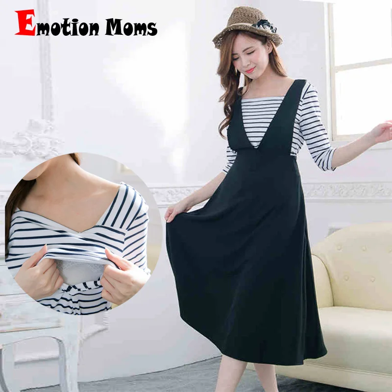 Émotion mamans mode été vêtements de maternité pour les femmes enceintes décontracté robe d'allaitement vêtements robes de maternité