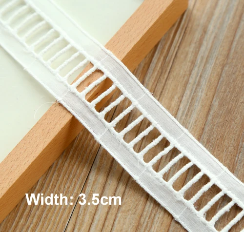 

1yard Stylish ladder design cotton lace 3.5cm garment color fabric lace Sewing accessories Lace trims(ss-4915)