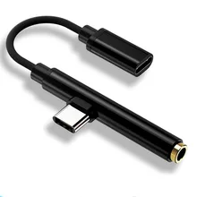 2 в 1 тип-c до 3,5 мм Aux Тип C аудио и зарядки адаптер jack разветвитель для наушников адаптер для Samung S9 Note 7 huawei