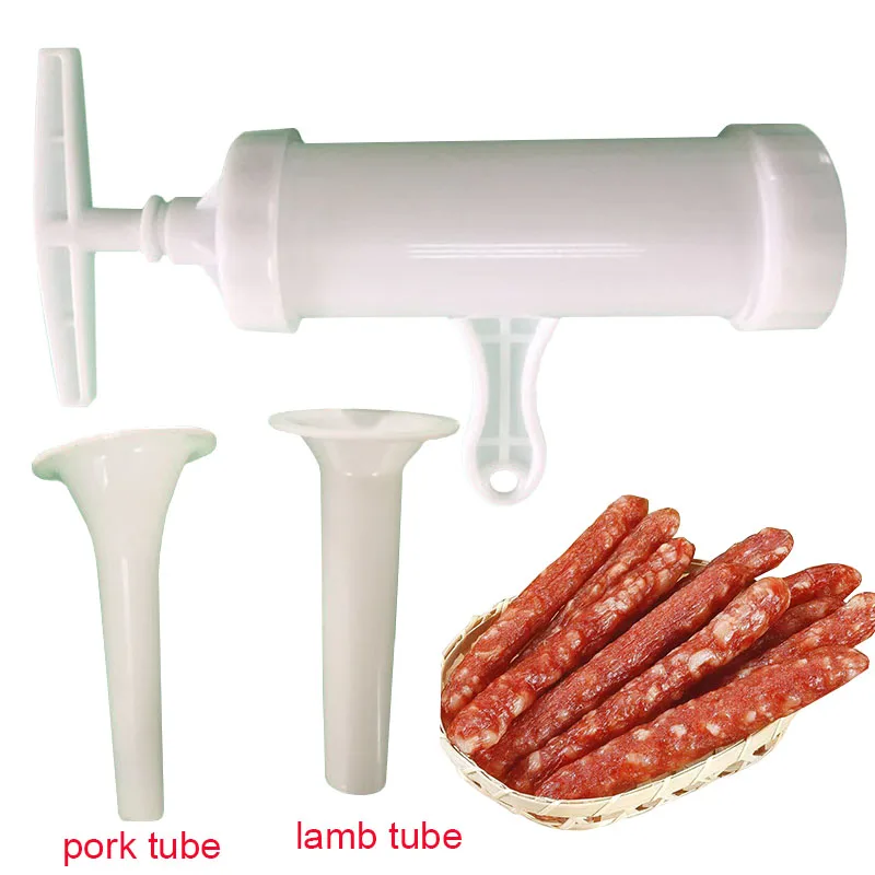 

Baosen 1Pcs Manual Sausage Maker Meat Stuffer Filler Hand Operated Salami Maker Sausage Funnel Meat Poultry Tools Kitchen Gadget