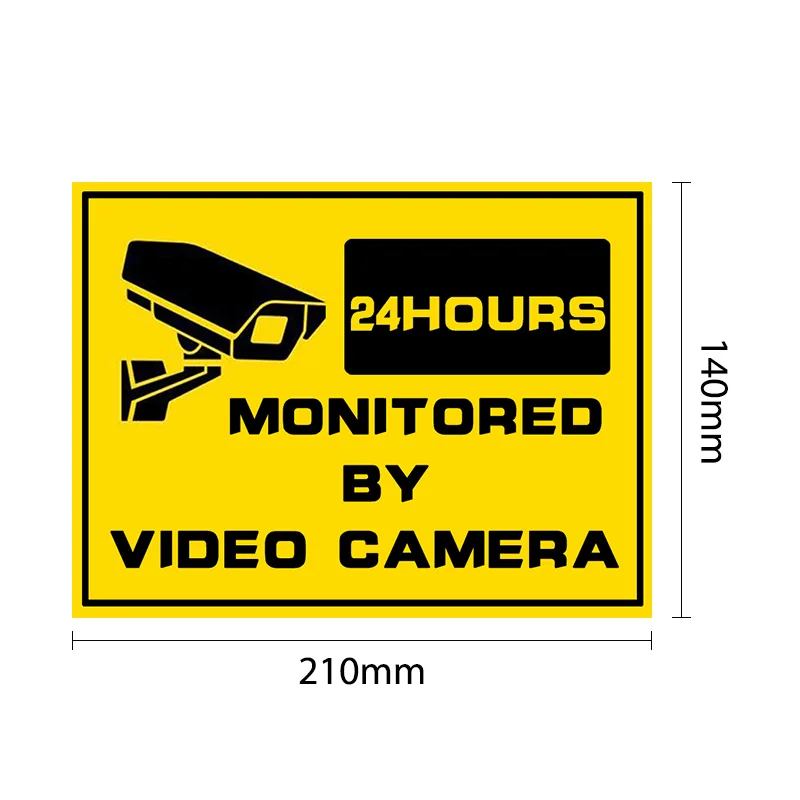  5pcs WARNING STICKER Security Signs-Window Stickers Home Security Surveillance System CCTV Alert St - 32775618406