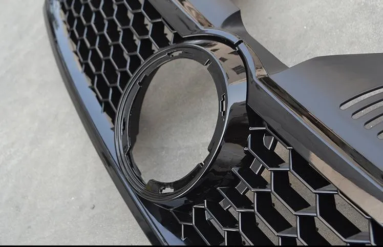 Глянцевый/матовый черный окрашенные Honeybomb стиль ABS гоночный автомобиль кузова передний гриль для Volkswagen CC 2013-, замена типа