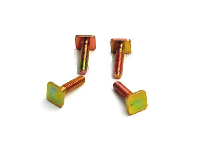 

10Pcs M6x25mm T-bolts T type screw square flat head screws studs bolts 14mmx14mm size head