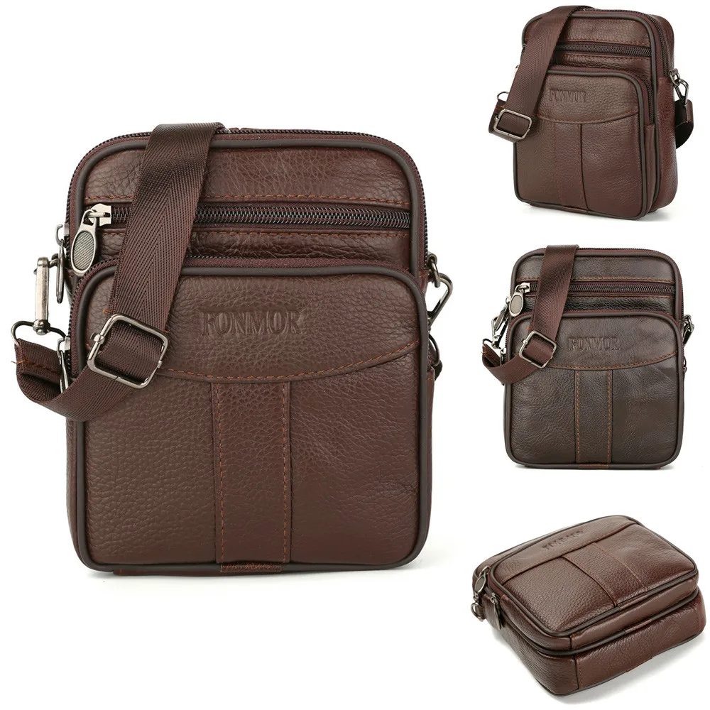 

2018 Promotion Designers Brand Men's Messenger Bags PU Leather Vintage Mens Handbag Man Crossbody Bag for Men sacoche homme