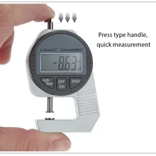 0-10 мм/0,01 мм микрон электронный цифровой толщиномер для бумажной кожаной ткани деревянная панель стальная доска измерительный инструмент