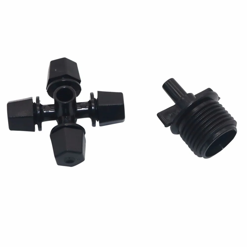 

20 Pcs Cross Fogger Misting sprayer with 1/2'' thread Connector water spray misting system Greenhouse irrigation Dust nozzle