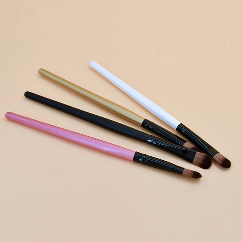 

1/4PC Wooden Makeup Brush Eyes Makeup Brushes Set Wood Handle Eyeshadow Eyebrow Eyeliner Blending Powder Smudge Brush TSLM1