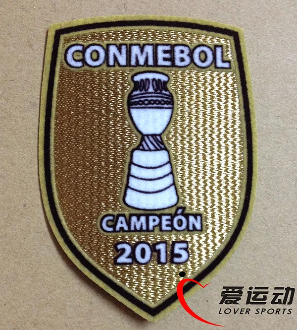 

2015 Chile Copa America Campeon soccer patch Chile national team 2015 Champion patch and 2019 new version patch