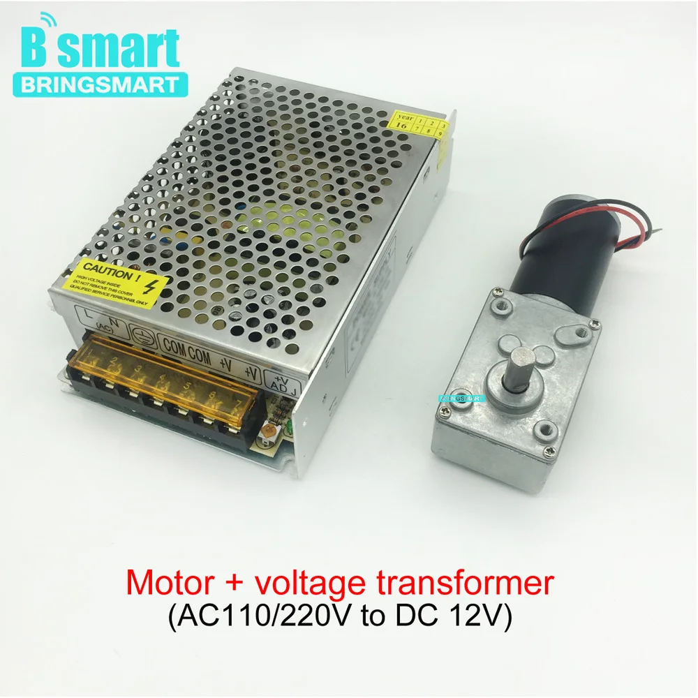 Bringsmart 12V 24V червь постоянного тока Шестерни двигатель с высоким крутящим моментом 10-470 об/мин мини Шестерни коробка редуктор мотора с встроенной функцией спуска затвора двигателя обратный DIY робот