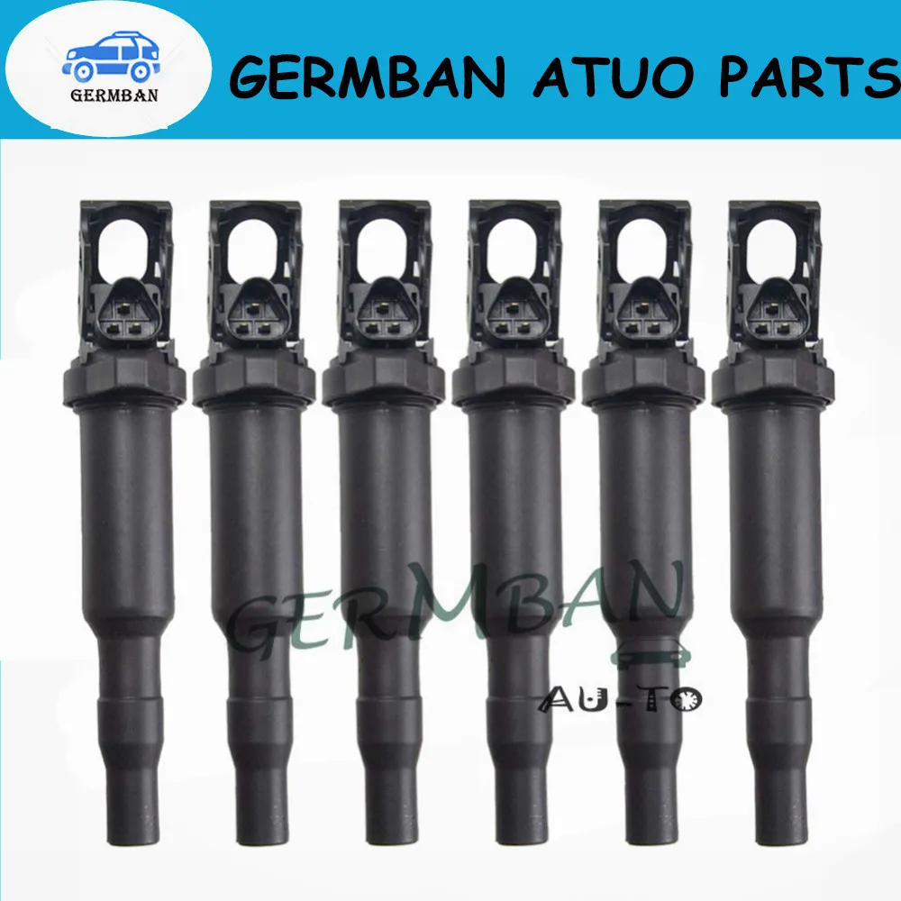 6 шт. катушки зажигания для 0221504470 BMW E81 F22 F23 E46 E90 F33 X3 E83 No#12138616153 12137594596 12137571643 C1795 C1826-1 шт