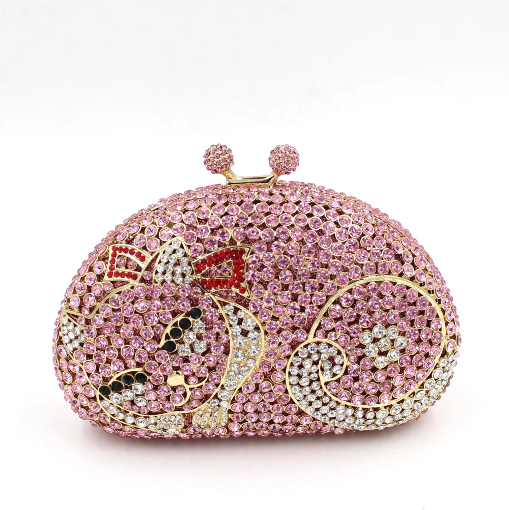 BL034 Luxury diamante evening bags colorful clutch bags women party