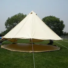 Высокое качество Белл Палатка/типи палатка 5-8 человек 4 сезон Алюминиевый стержень Открытый Кемпинга Холст палатка