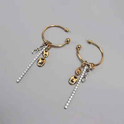 Оригинальные элегантные серьги-кисточки в виде свиньи в носу уникальные 2 цвета длинные серьги-кисточки Kolczyki Kupe Joyas Ювелирные серьги-гвоздики