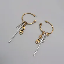 Оригинальные элегантные серьги-кисточки в виде свиньи в носу уникальные 2 цвета длинные серьги-кисточки Kolczyki Kupe Joyas Ювелирные серьги-гвоздики