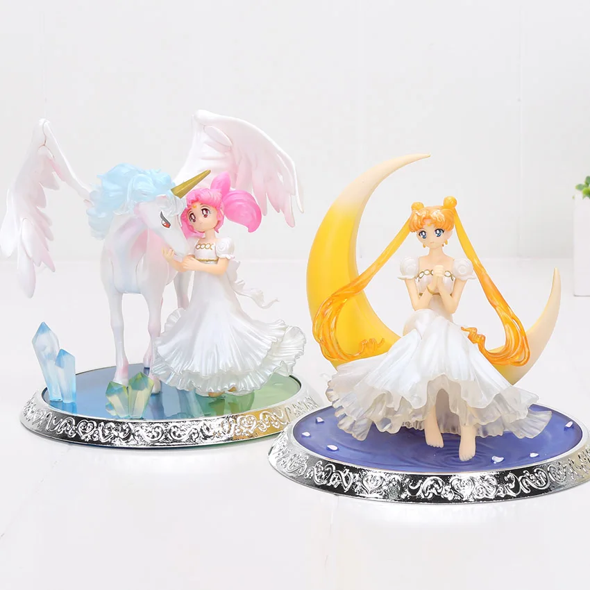 Фигурки аниме Сейлор Мун 17 см Tsukino Usagi Serenity ПВХ Коллекционная модель игрушка для