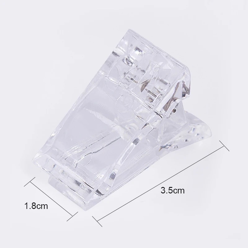 Acrylic Nail Clip Transparent Gel Quick Building Nail Tips Clips Fingernail Extension UV Clamps Manicuring Art Tools Set