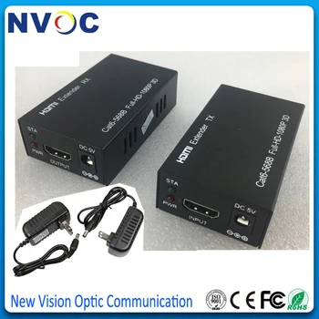 

Uncompressed HDMI Extender Transmitter Receiver over Cat5e/Cat6 UTP Cable RJ45 LAN Ethernet 60M Support 1080P