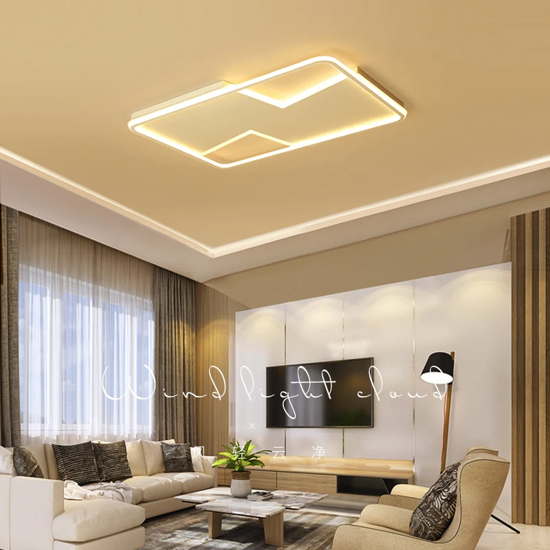 

YANG HANG Remote Controller Modern Led Chandelier For Living Room Bedroom Study Room Dimmable 110V 220V Ceiling Chandelier