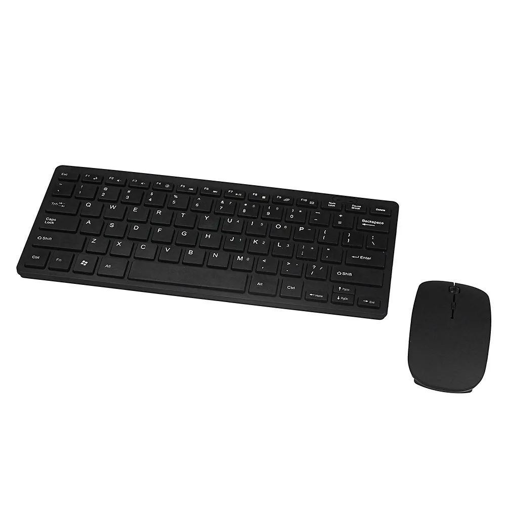 

Slim Black 2.4GHz Cordless Wireless USB Gaming Keyboard and Mouse Set For PC Desktop Laptop
