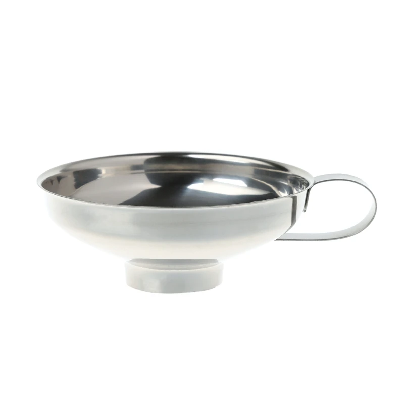 

Stainless Steel Wide Mouth Canning Funnel Hopper Filter Kitchen Cooking Tools Size S
