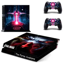 STAR WARS The Force Awakens наклейка для Ps4 всего тела виниловая наклейка крышка для игровой станции 4 консоли и 2 контроллера Ps4 аксессуар