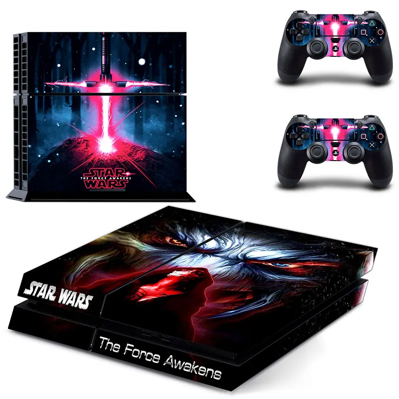

STAR WARS The Force Awakens PS4 Skin Whole Body Vinyl Sticker Cover for Play station 4 Console and 2 Controller Ps4 Accessory