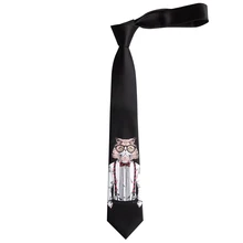 В подарок китайский vitange стиль черный MR cat Творческий Галстук olded ткань для вечерние упаковка коробки 1 шт. 7 см