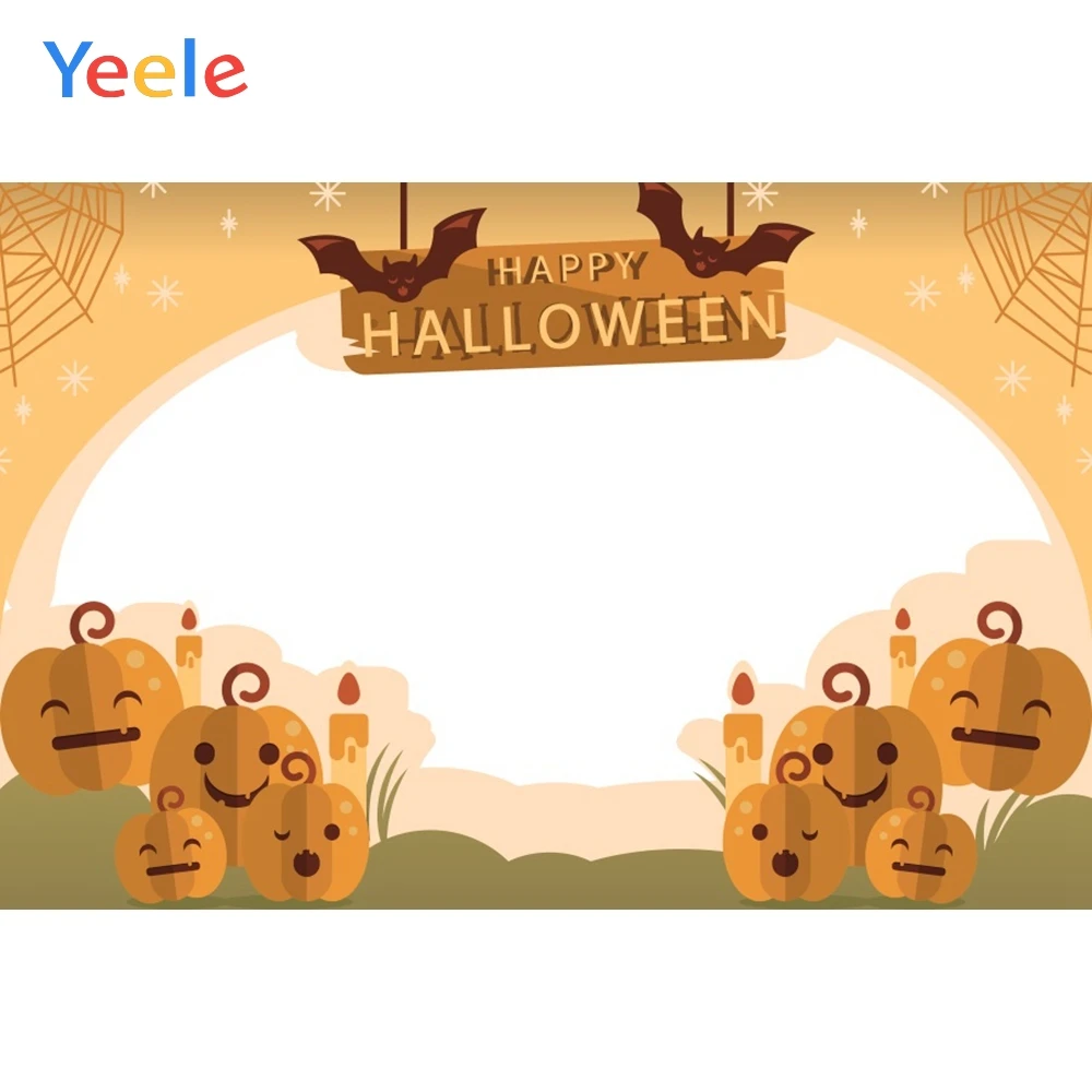 

Yeele Halloween Party Pumpkin Lantern Customized Photography Backdrops Personalized Photographic Backgrounds For Photo Studio