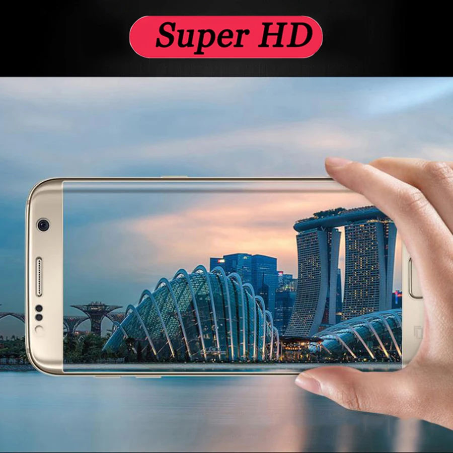 Защитное 3d стекло изогнутое закаленное для Samsung Galaxy S6 Edge Plus/Samsung 9H|Защитные стёкла