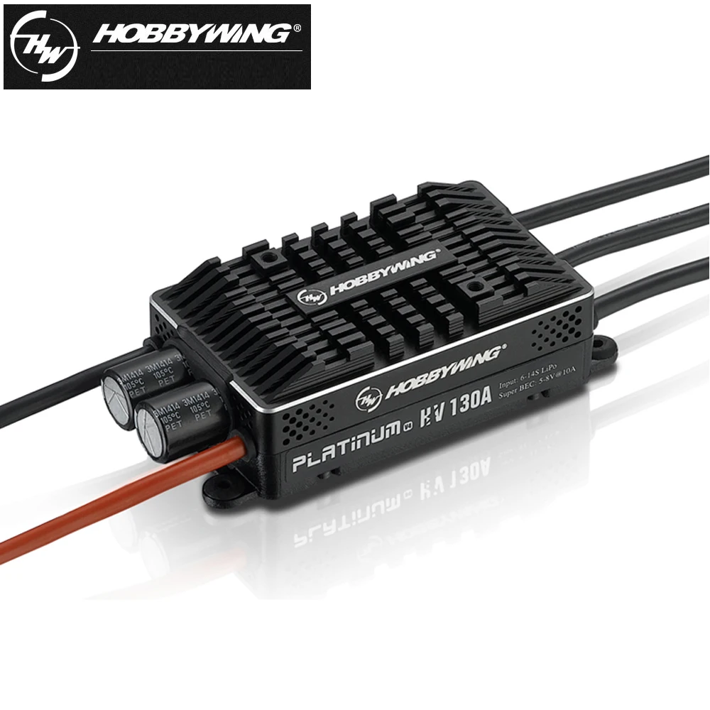 1 шт. Hobbywing Platinum Pro HV-130A-OPTO/Pro HV-130A V4 бесщеточный esc для радиоуправляемого дрона самолета вертолета(поддержка 14S батареи