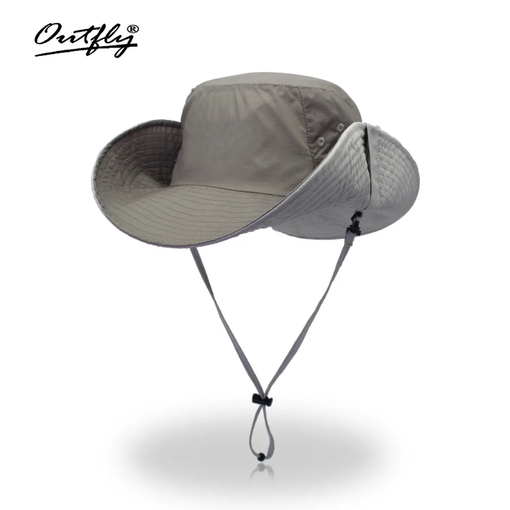 Панамская мужская летняя шляпа Outfly для рыбака в джунглях с широким бантом