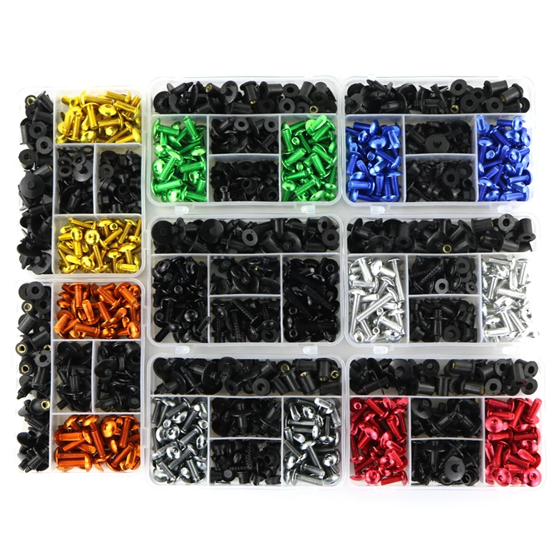 

M6 M5 Motorcycle Full Fairing Bolts Kit For Kawasaki ZX 6R ZX-6R 1993-2002 ZX6R 2003-2016 2017 2018 2019 Fairing Clip Speed Nuts