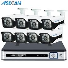 Super 8CH 5MP 4K HDMI H.265 POE NVR Kit Array CCTV System Outdoor IP66 IP Camera P2P Security Surveillance Motion detection