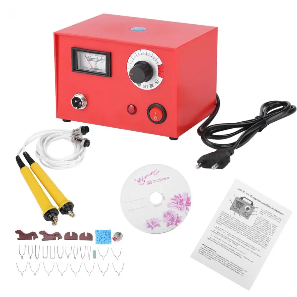 WALFRONT LH50 ZP 2 Wood Burning Machine w/ Pen 220V 50W Pyrography Pen