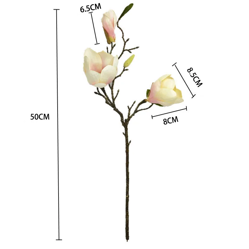 2 шт./лот, новинка, искусственный цветок магнолии, цветок для свадьбы, рождественской вечеринки, искусственные цветы, домашний декор, шелковые гортензии, дешевые цветы